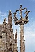 Lampaul Guimiliau church enclosure, calvary